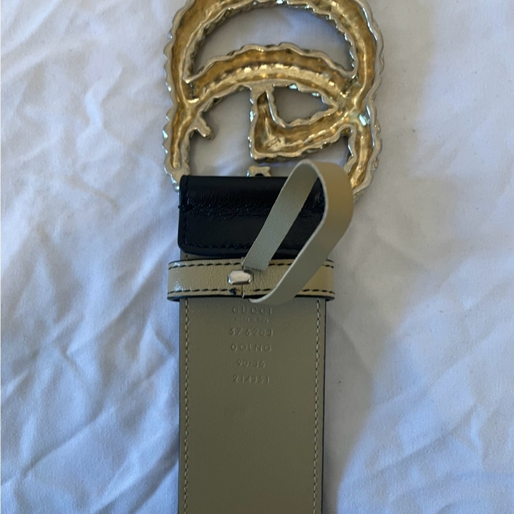 Vintage Gucci Extra Wide Belt with extra large GG - Picture 3 of 3